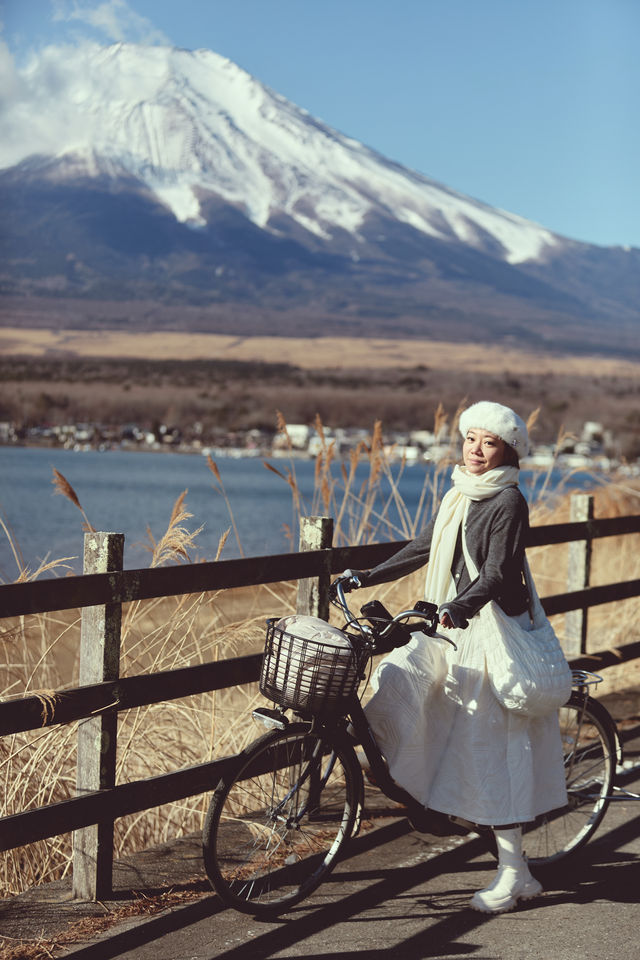 比起河口湖更愛山中湖的富士山
