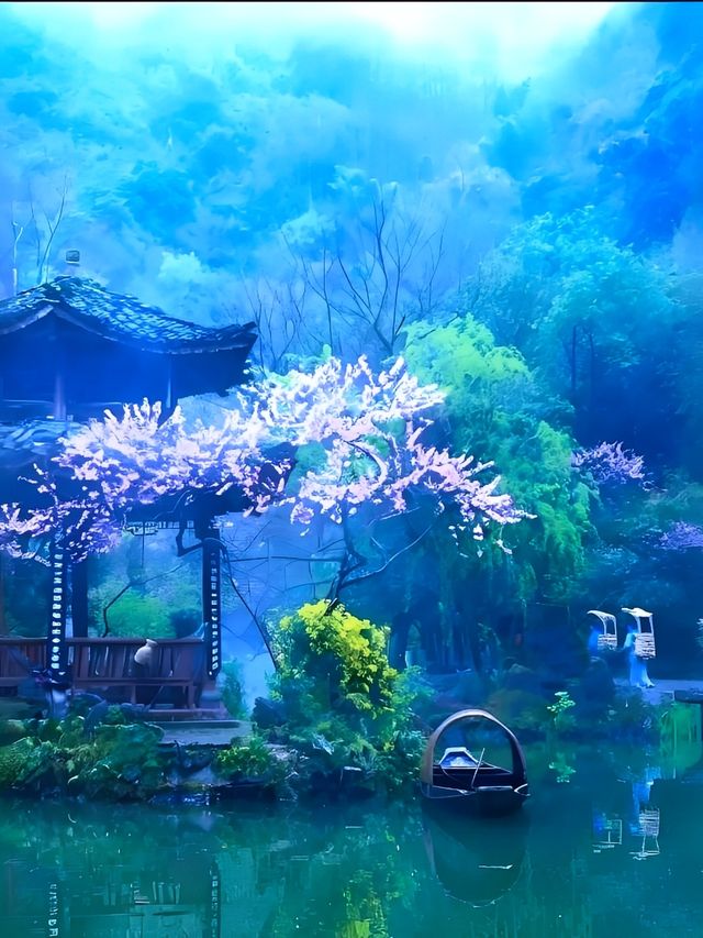 重慶酉陽桃花源春日仙境