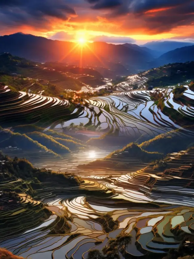 빛과 그림자의 조화, 위안양 계단식 논으로 떠나는 여행
