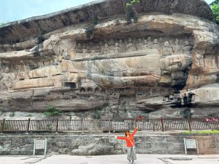 【Sichuan・Anyue】The Largest Reclining Buddha Statue of the Tang Dynasty! Wofoyuan