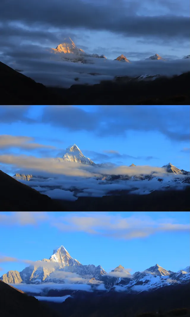 川西｜真的好幸運 拍到日照金山了！還有彩林