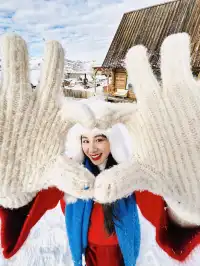 冬日雪地拍照個姿勢讓你美出圈