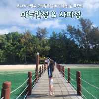 코타키나발루에서 해수욕 즐기기좋은 마누칸섬&사피섬