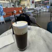 speciality coffee brewed fresh,art on display