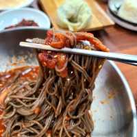 제주 아라동 맛집)미락육회막국수 - 자가제면 제주 메밀막국수 맛집