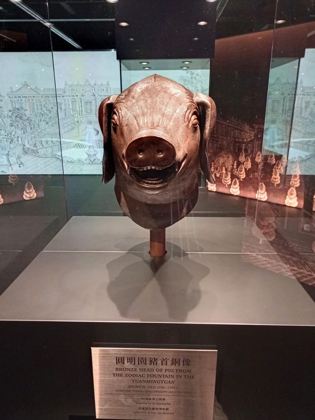 「盛世聚首 天寶芳華：圓明園獸首暨文物」國寶珍品展。