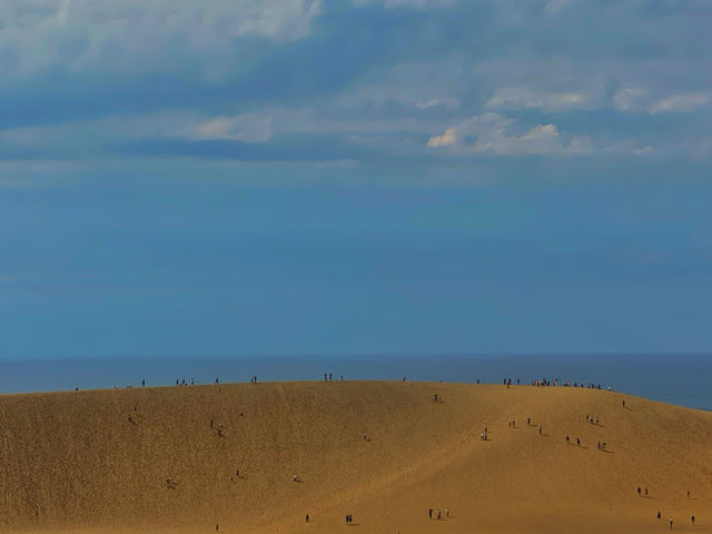 鳥取。大きな砂場のような『鳥取砂丘』を歩く🚶