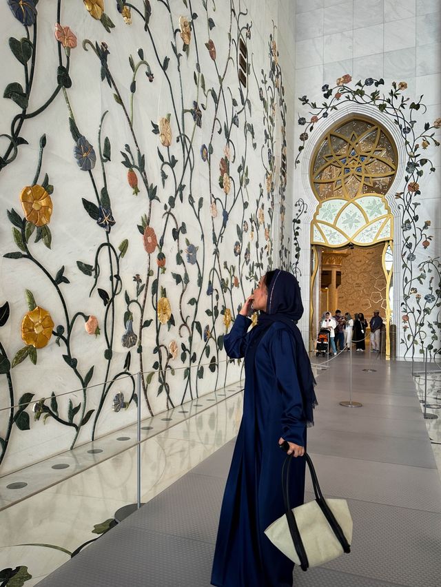 Lost in the beauty of Sheikh Zayed Mosque