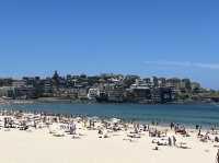 Beautiful day in white sand Bondi Beach 2023