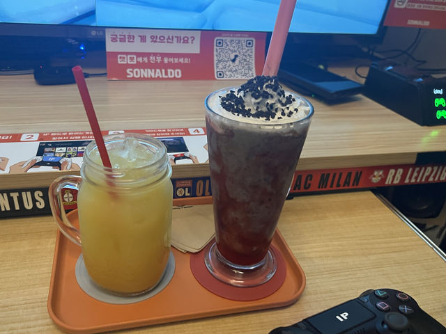 겨울철 실내 데이트! 혼자서도 여럿이서도! 즐길수 있는 신도림 플스카페 ’손날두플스카페‘