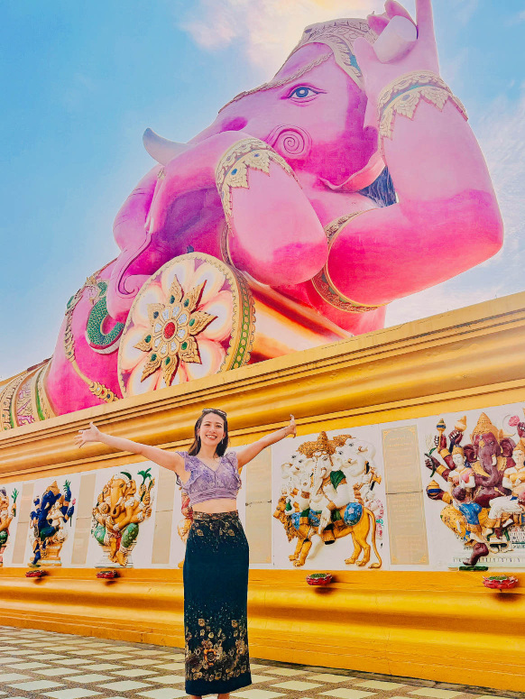 タイ🇹🇭】爆速で願い事が叶うパワースポット！ピンクガネーシャ