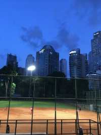 softball area & city light