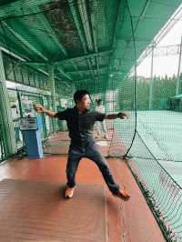 河口湖附近日本棒球訓練場，300日圓一局
