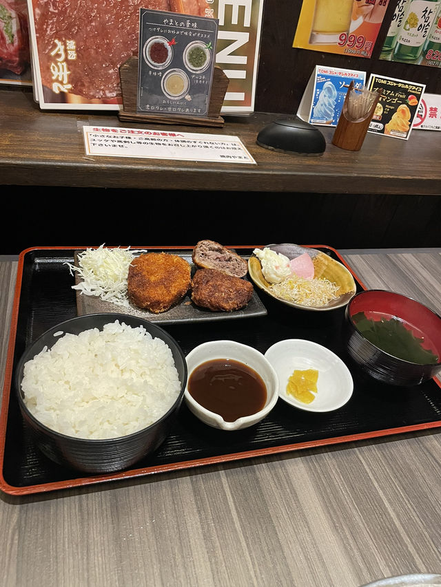 兵庫　明石にある焼肉屋のハンバーグランチ🍖