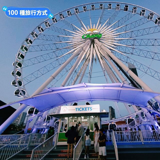 泰國曼谷標誌性景點:夜市摩天輪，拍照📸打卡好去處
