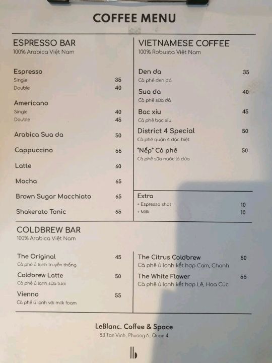 Le Blanc Coffee & Space