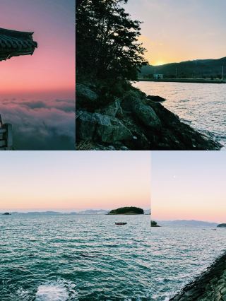 The moment the sunlight awakened the sea, a sunrise trip to Namhae.