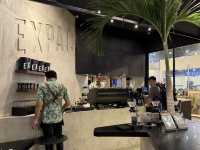 Coffee above the waves in Kuta