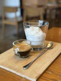 Perfect day by pesto with flat white 