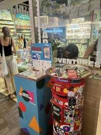 free postcard stamping at Pasar Seni