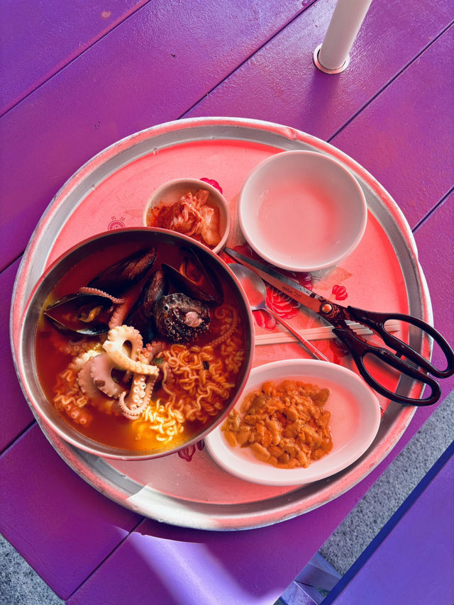 【釜山】新鮮な海鮮ラーメン🍜