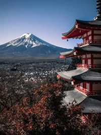 東京🇯🇵 冬季雪頂富士山🗻❄️浪漫值拉滿 ❤️💛💚
