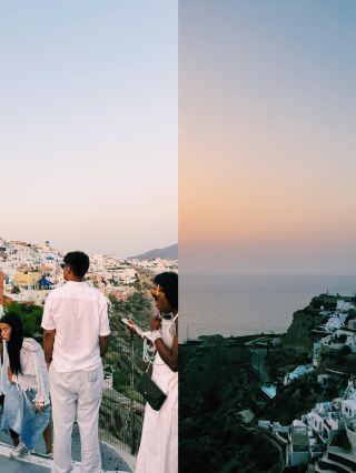 An afternoon in Santorini, the white island where the sun lingers