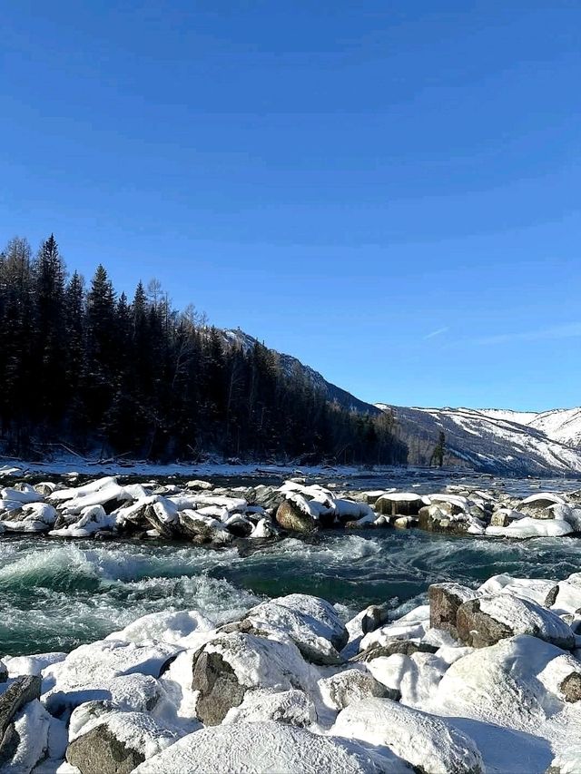 “Winter Jewel of Kanas Lake” “Winter Jewel of Kanas Lake”