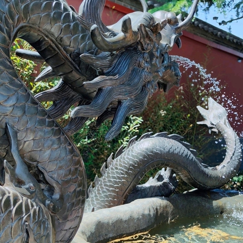 龍の形をした青銅の吐水龍：広仁寺が贈る神聖なる歓迎 | Trip.com 西安
