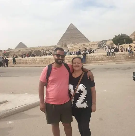 Honeymoon at the pyramids 🤵🏽‍♂️👰🏼‍♀️❤️