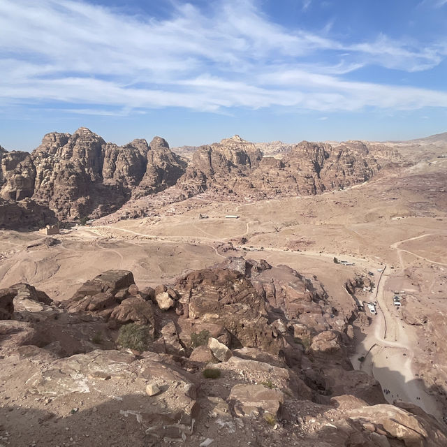 Hiking in the hills of Petra