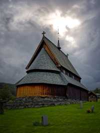 ⛪✨“Whispers of Wood & Time: My Visit to Reinli Stave Church”✨🌲📜