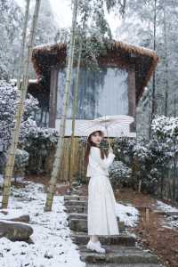 “雪是神的煙火”這裡不是北海道，是安吉！