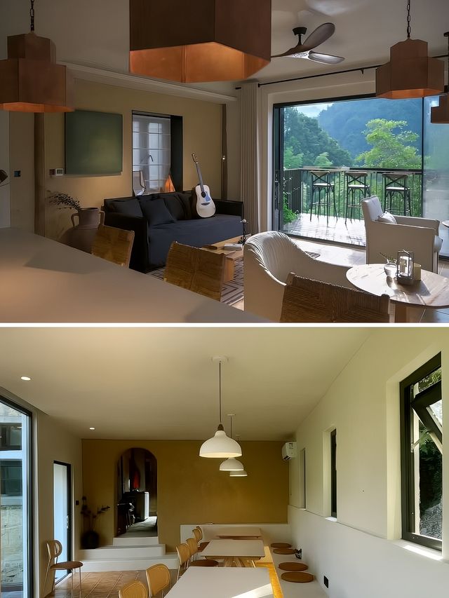 金華梧鳴谷|住進400米懸崖山巔的白色villa