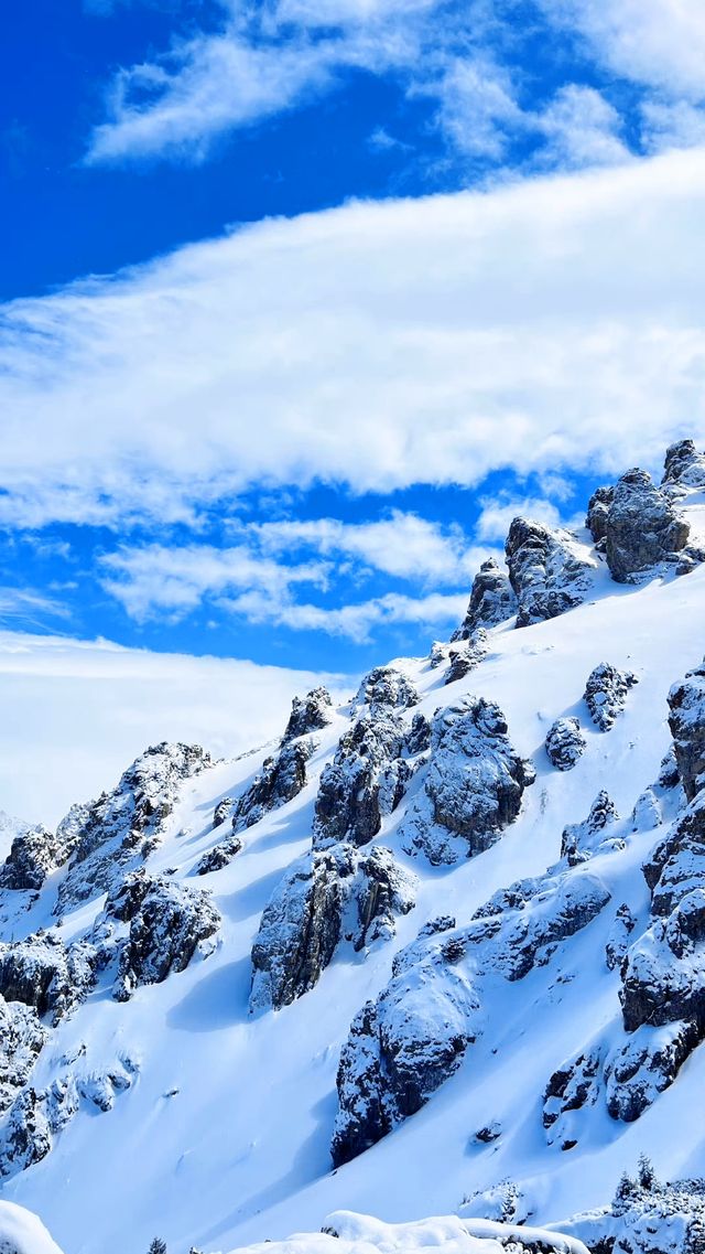 四月份的天山還是白雪皚皚，也太美了吧