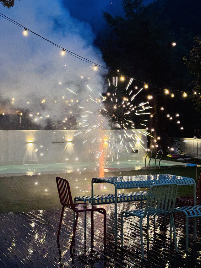 夜下小院