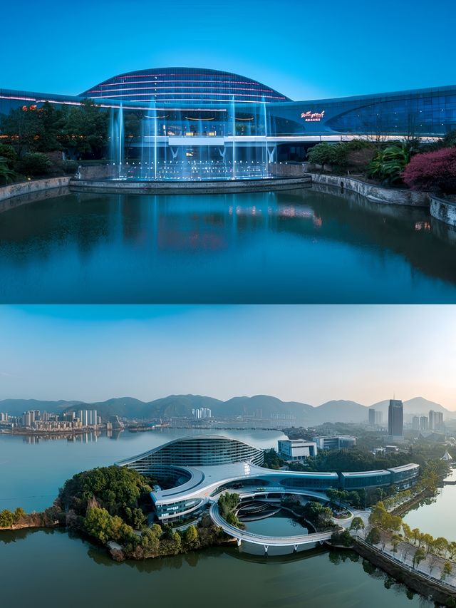 在黄石發現寶藏酒店一眼心動的湖光山色。
