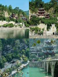 鎮遠|遠觀青龍洞古建築群。
