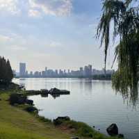 長沙西湖公園的日落。