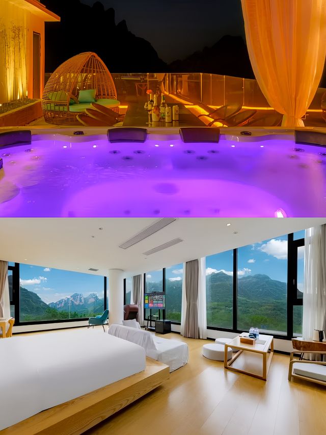 超大泳池張家界棲漫民宿的奇妙之旅。