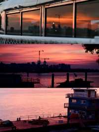 長沙落日「夕陽點會浪漫，浪漫嘅係你呀」