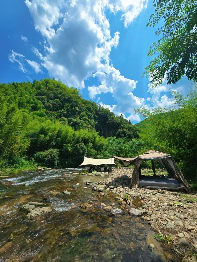 溯溪露營｜帶小朋友躲進莫干山25度的夏日竹海