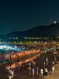 杭州夜景已經next level,童話鋼鐵城堡