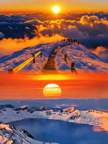 長白山絕美雲海日出春夏秋冬｜Trip.com 安圖