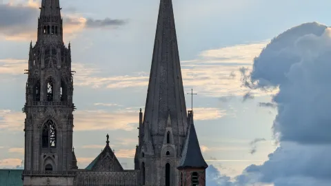 The Gothic pinnacle, Chartres Cathedral — traveler post in Chartres