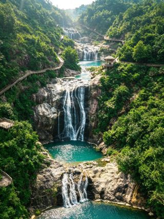 温州の滝の秘境と隠れ里の古村