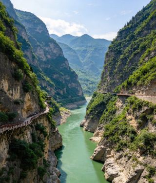 หุบเขาหลิงกวนเสีย (Lingguan Gorge) | สัมผัสร่องรอยประวัติศาสตร์รถไฟสายเป่าเฉิงท่ามกลางหุบเขาเร้นลับ