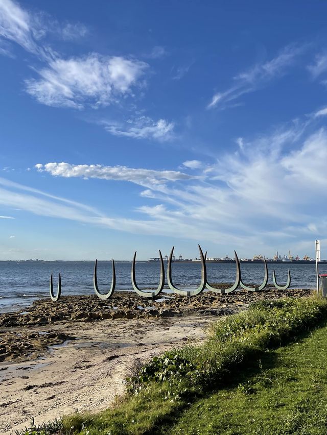 澳洲｜新南威爾士州｜雪梨 鯨魚骨雕像Whale Sculpture Kurnell