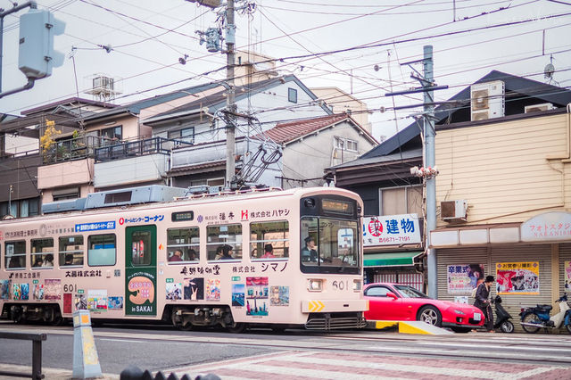 นั่งรถไฟไปขอพรที่ศาลเจ้าสุมิโยชิกันค่ะ