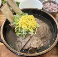 아차산 열심히 등산하고 든든하게 먹기 좋은 통갈비탕!